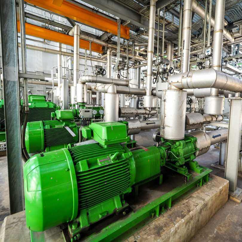 Boiler feed pump vibration monitoring ISO compliant measurement